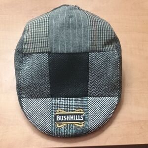 Patchwork Gray Tweed Flat Cap - Men's Hat